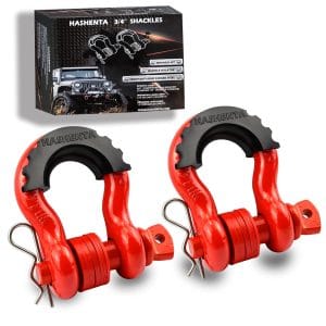 HASHENTA Shackles 3/4″ D Ring Shackle (2 Pack)