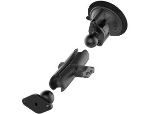 RAM Twist-Lock Suction Cup Double Ball Mount (RAM-B-166U)