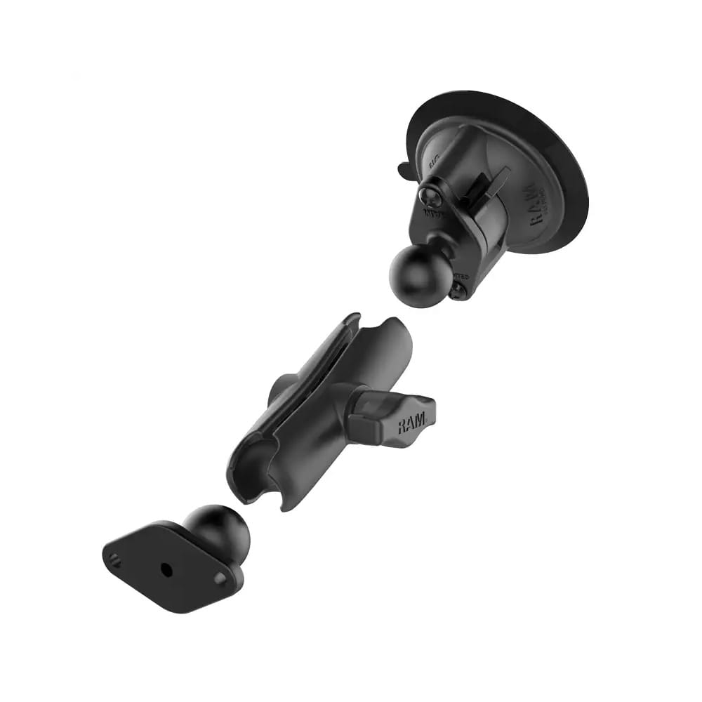 RAM Twist-Lock Suction Cup Double Ball Mount (RAM-B-166U) - Image 2