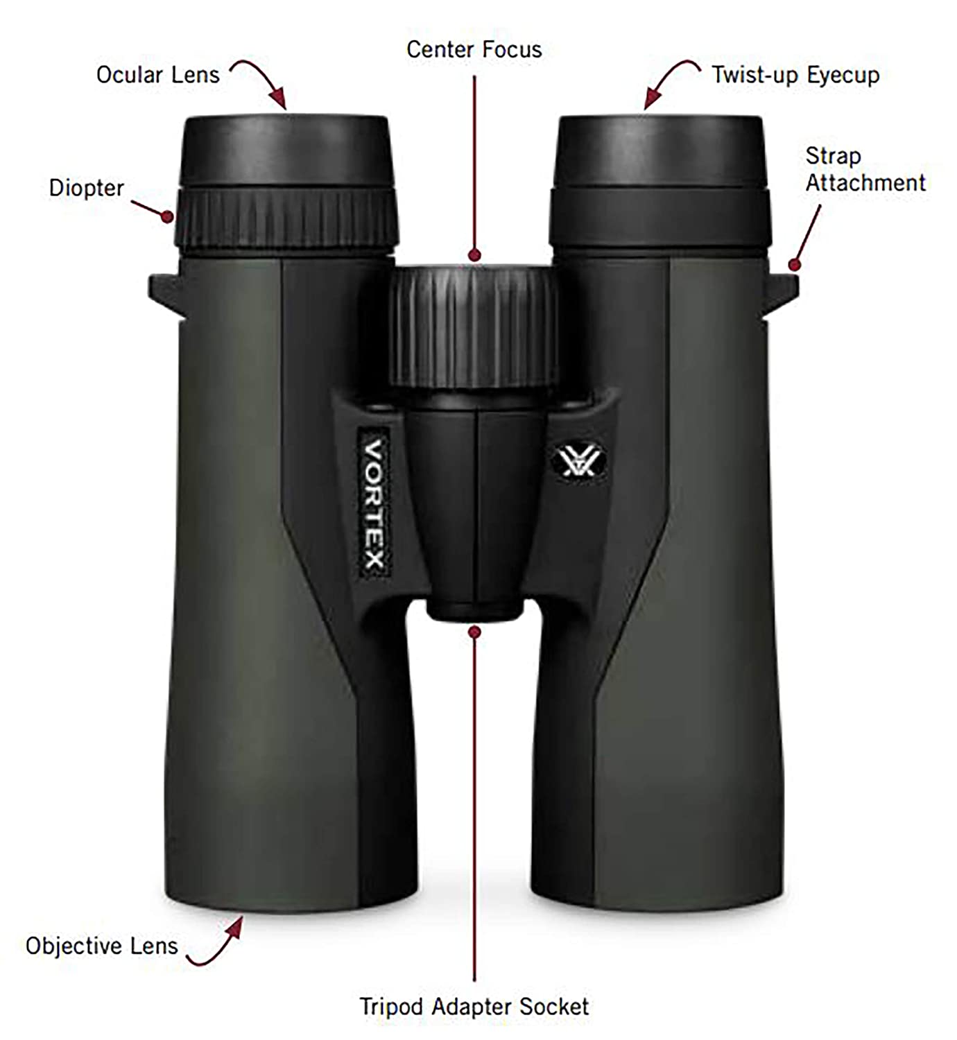 Vortex Optics Binoculars Crossfire 10x50 HD - Image 5