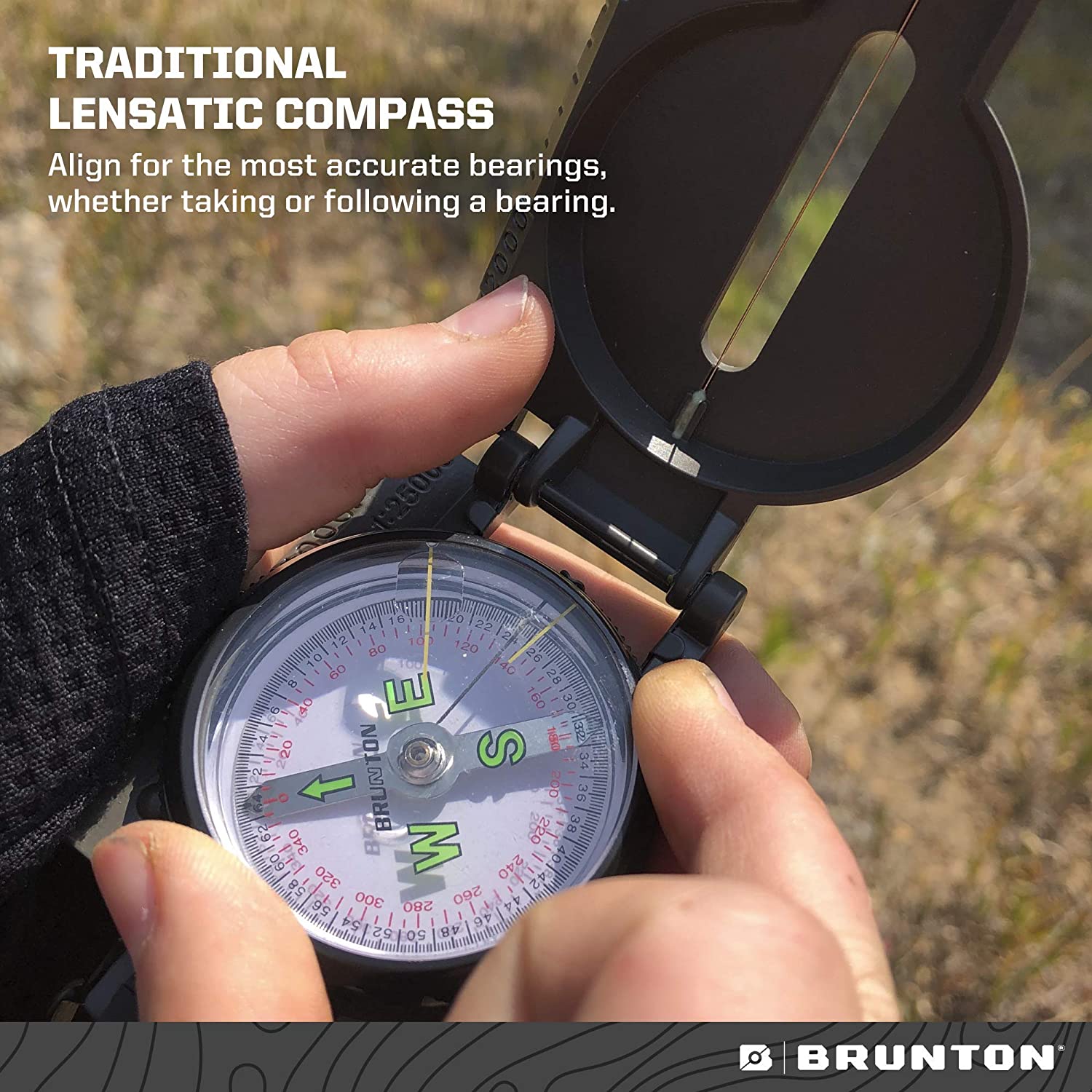 Compass Brunton F-9077 Lensatic Military-Style - Image 3
