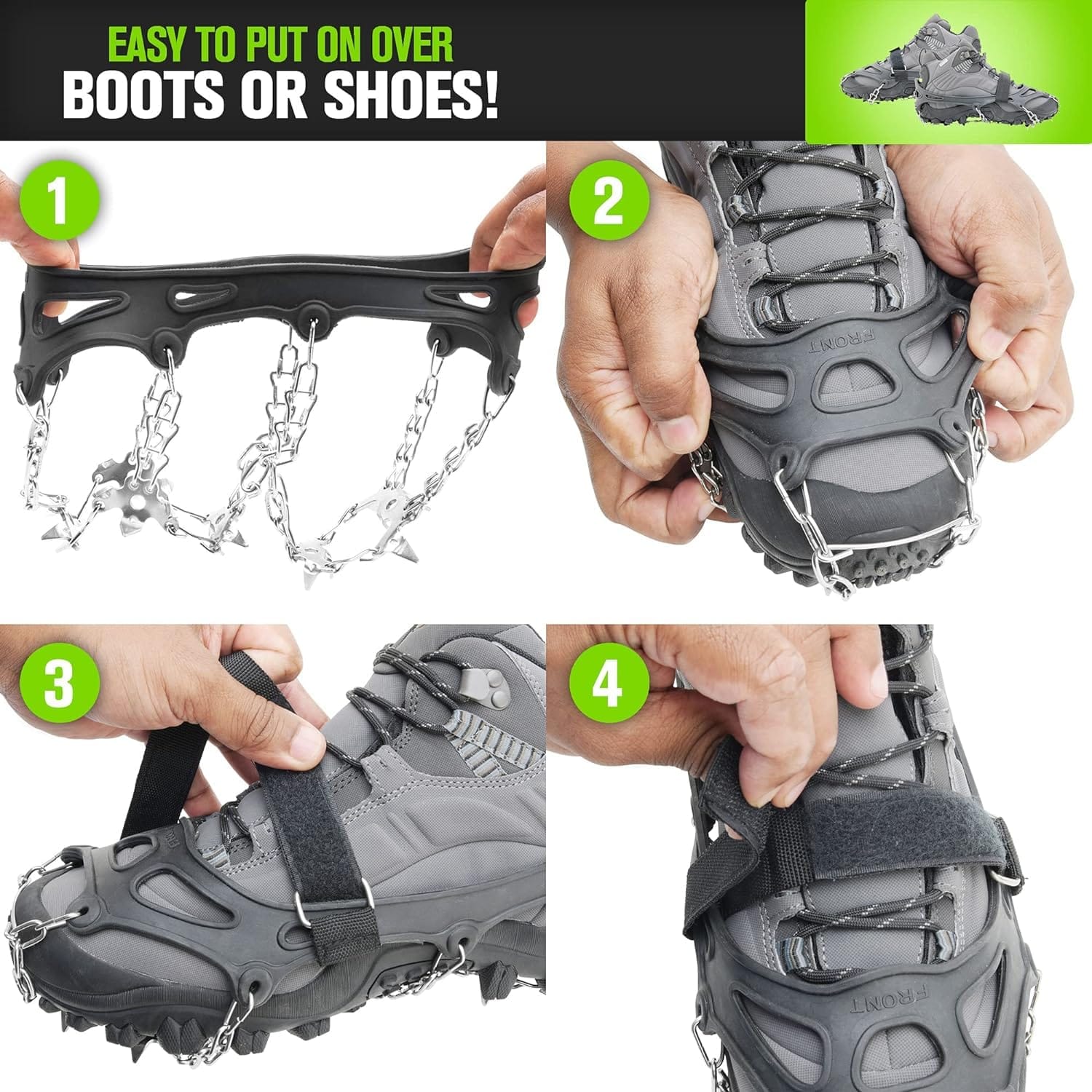 BRUTFORCE 10 Teeth Snow Crampons (Universal Size) - Image 5