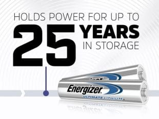 Energizer Ultimate Lithium AA Battery – Pack of 4, Longest Lasting, Leak-Proof Design, for High-Performance Devices