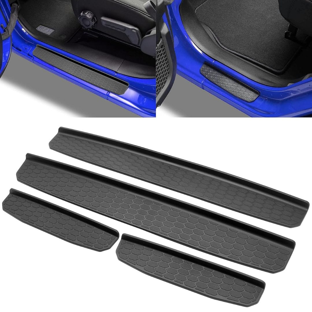 Best Door Entry Guards Protectors Scuff Plate for Jeep Wrangler - Image 2