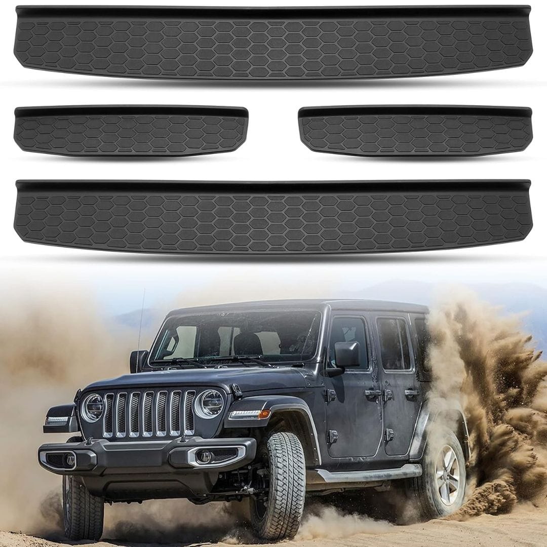 Best Door Entry Guards Protectors Scuff Plate for Jeep Wrangler - Image 3