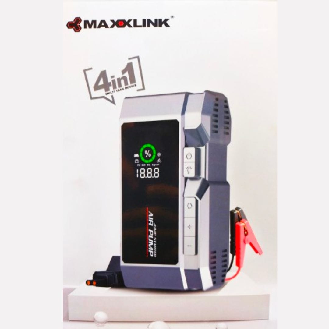 Heavy duty Jump Starter 4 in 1 Multi Task Device with Tyre Inflator | Power Bank and flash light - Image 2