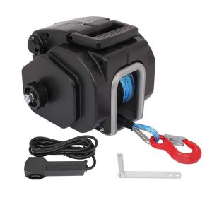 Portable Winch 5000lbs with Synthetic Rope