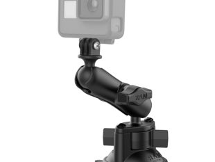 RAM Twist-Lock Suction Cup Mount with Universal Action Camera Adapter (1 Set)