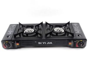 Outdoor Camping Gas Stove Double Burner SI YI JIA