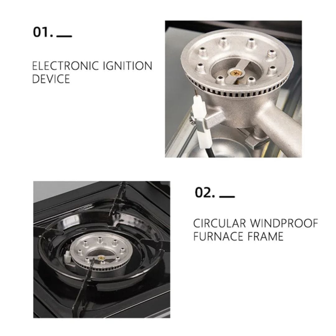 Outdoor Camping Gas Stove Double Burner SI YI JIA - Image 3
