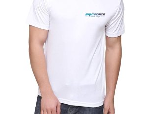 BRUTFORCE T-shirt White Unisex Round Neck Slim fit Polyster T-shirt